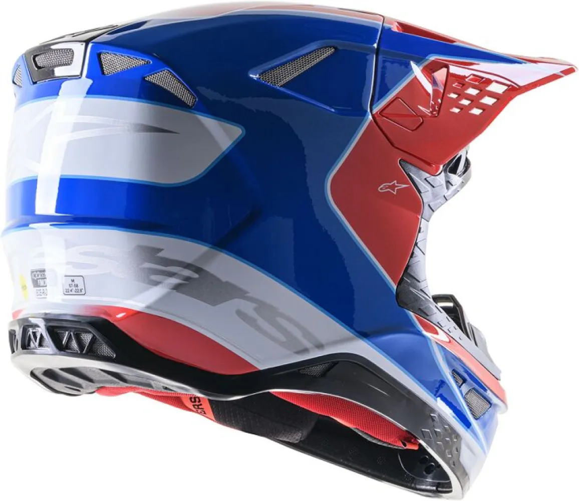 ALPINESTARS(MX) - HELMET SM10 AEON RD/BL S - 01108377