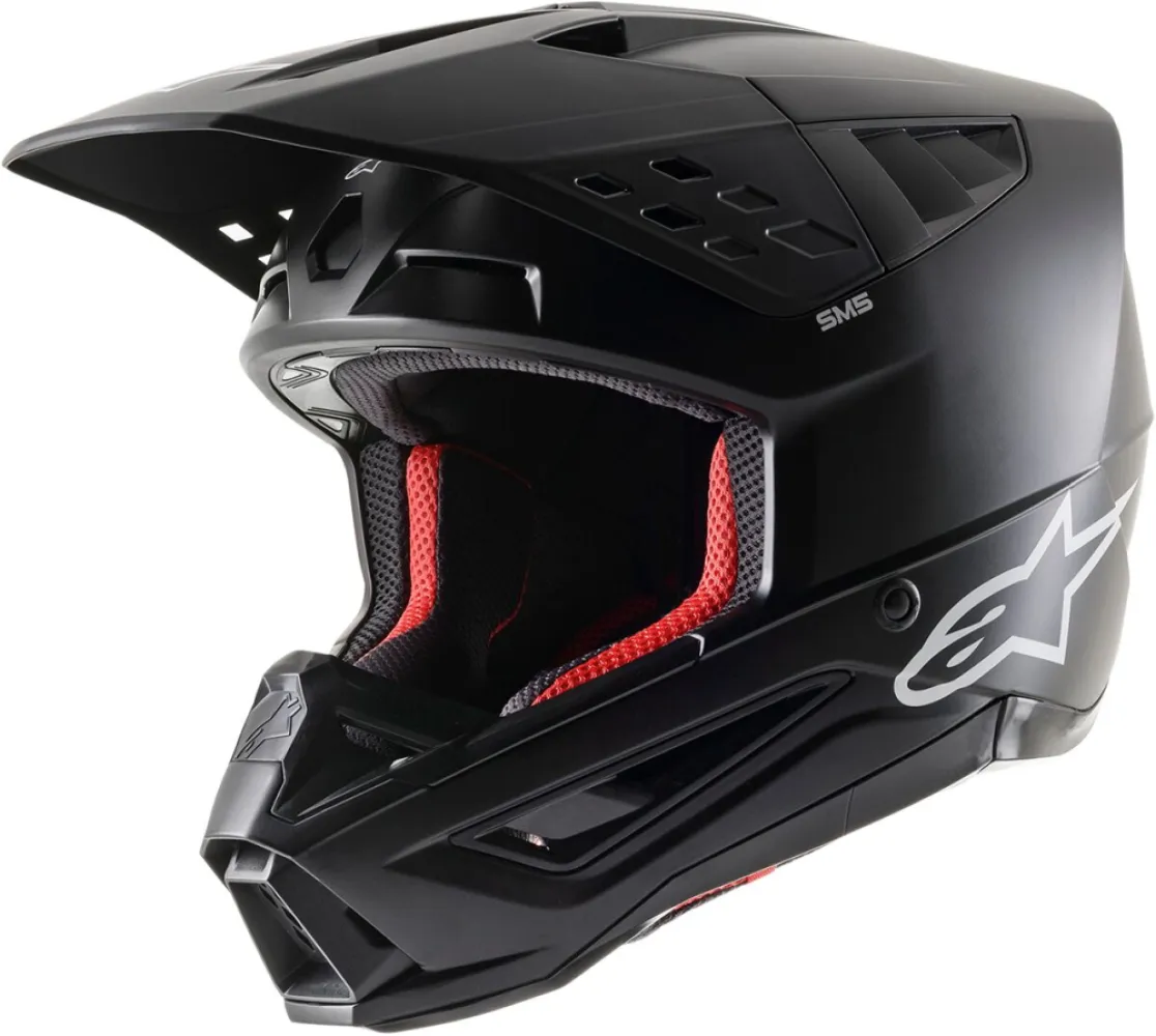 ALPINESTARS(MX) - HELMET SM5 SOLID BLACK XS - 01108381