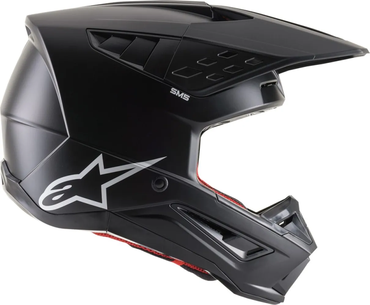 ALPINESTARS(MX) - HELMET SM5 SOLID BLACK XS - 01108381