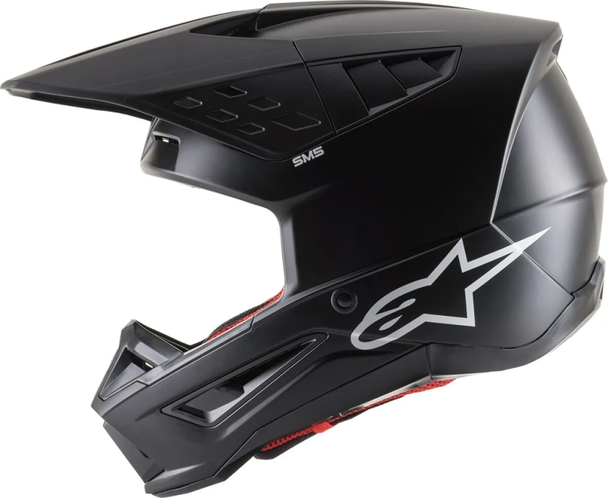 ALPINESTARS(MX) - HELMET SM5 SOLID BLACK XS - 01108381