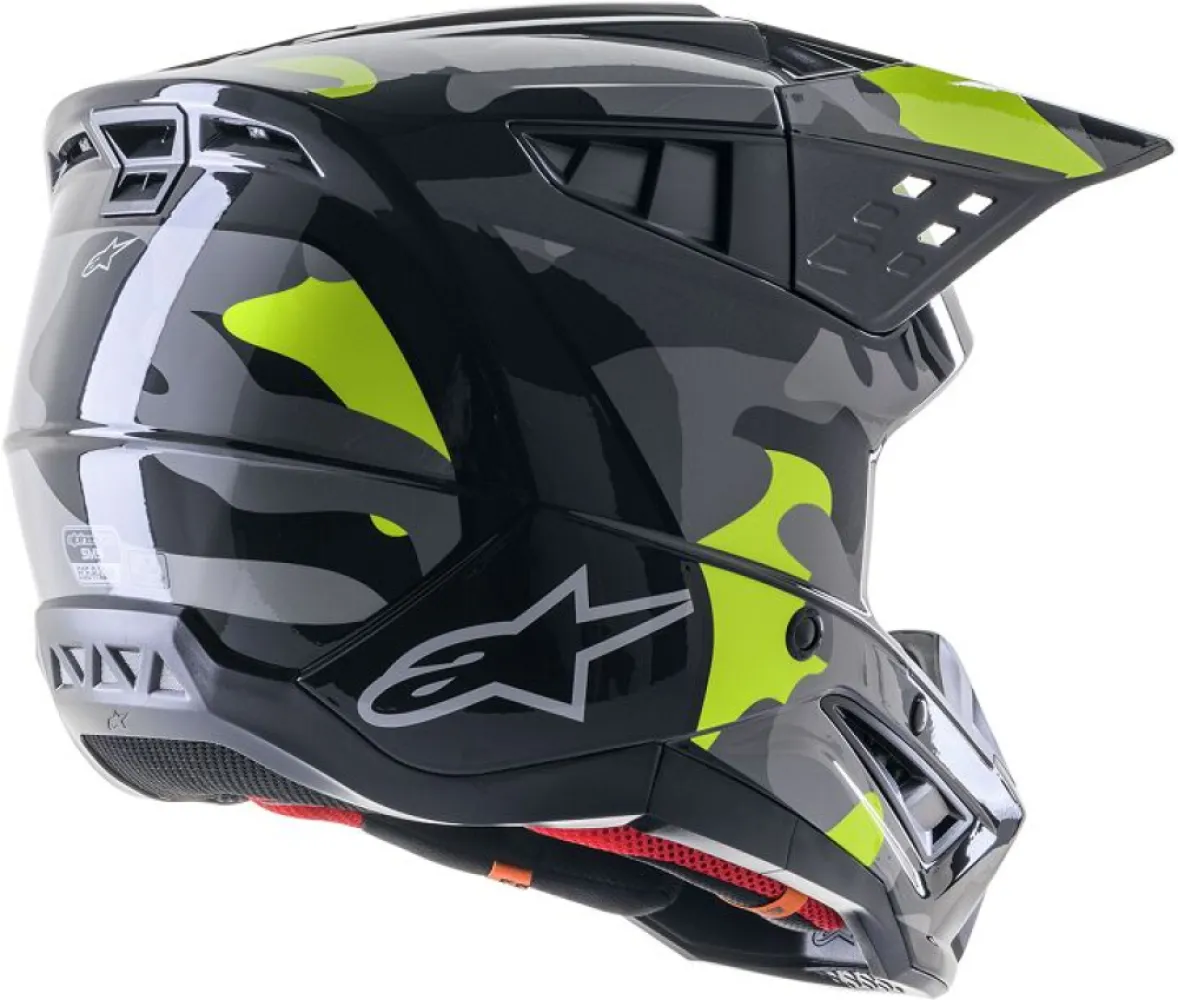 ALPINESTARS(MX) - HELMET SM5 ROV2 GY/YLW S - 01108394