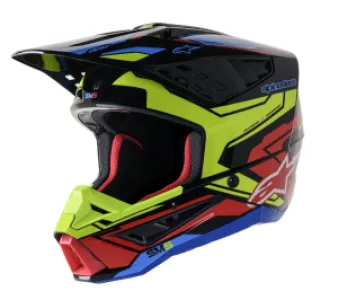 ALPINESTARS(MX) - HELMET SM5 ACT2 BK/Y/R M - 01108400