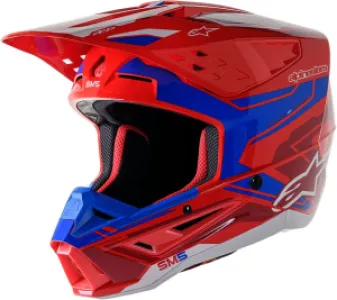 ALPINESTARS(MX) - HELMET SM5 ACT2 RED/BL M - 01108404