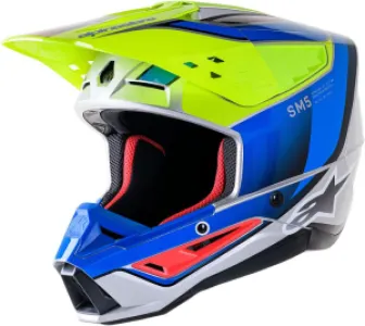 ALPINESTARS(MX) - HELMET SM5 SAIL YLW/BL XL - 01108439