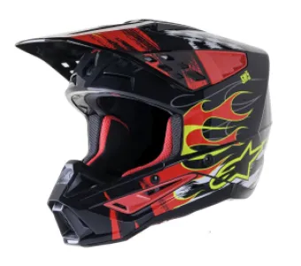 ALPINESTARS(MX) - HELMET SM5 RASH RED/G 2X - 01108452