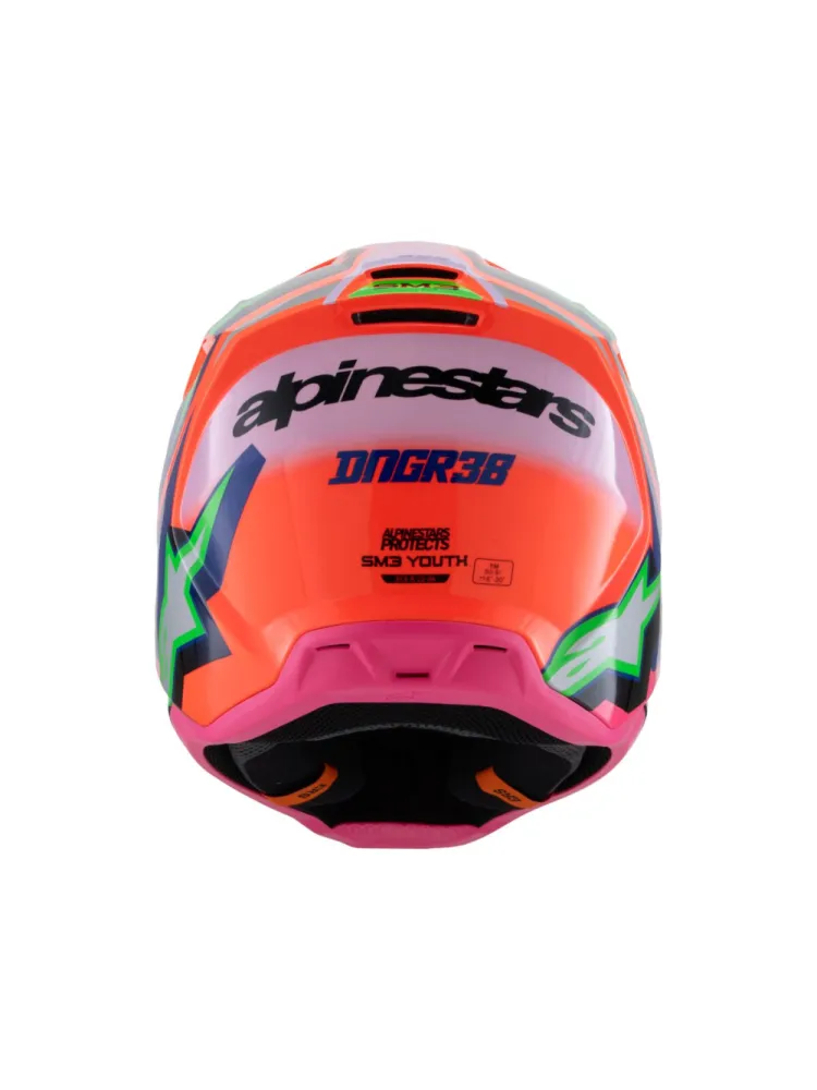 ALPINESTARS(MX) - HELMET YTH SM3 DEEGAN OR/PU/PK - 01111651