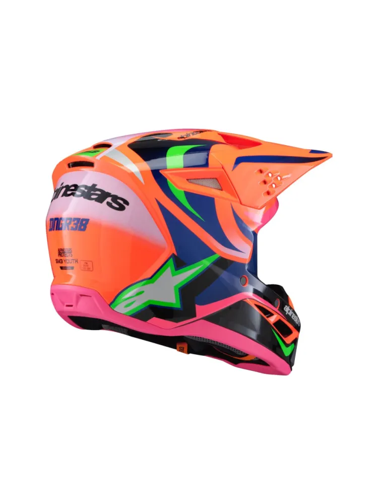 ALPINESTARS(MX) - HELMET YTH SM3 DEEGAN OR/PU/PK - 01111651