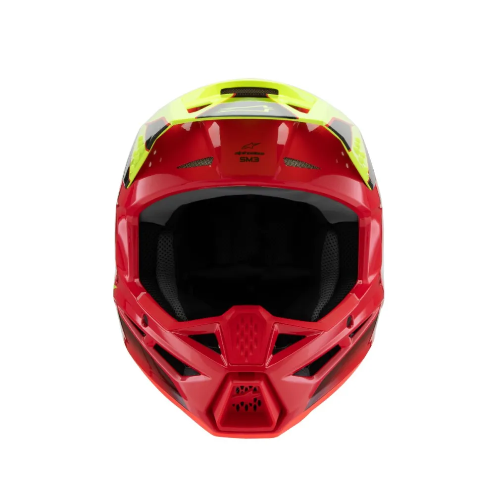 ALPINESTARS(MX) - HELMET YTH SM3 FRAY RD/YL/BK Y - 01111657