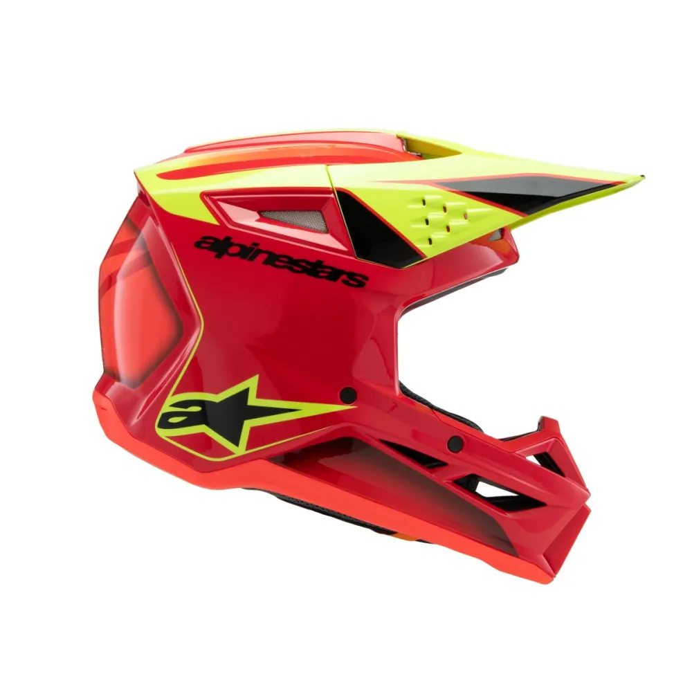 ALPINESTARS(MX) - HELMET YTH SM3 FRAY RD/YL/BK Y - 01111657