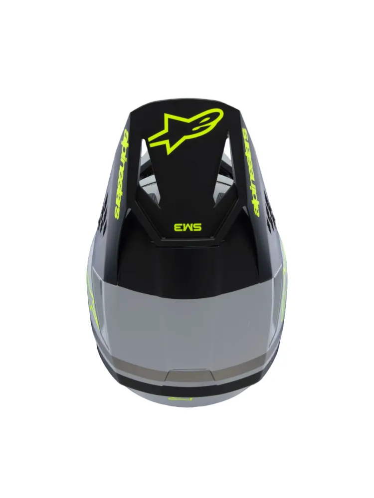 ALPINESTARS(MX) - HELMET YTH SM3 RADIUM GY/BLK/Y - 01111663