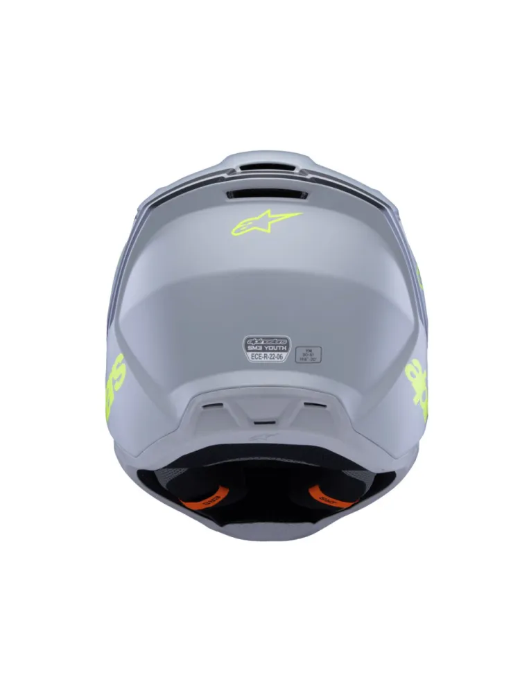 ALPINESTARS(MX) - HELMET YTH SM3 RADIUM GY/BLK/Y - 01111663