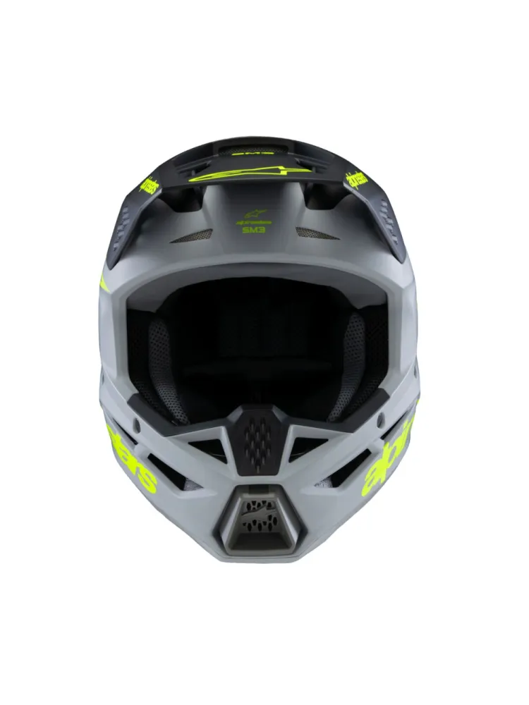 ALPINESTARS(MX) - HELMET YTH SM3 RADIUM GY/BLK/Y - 01111663