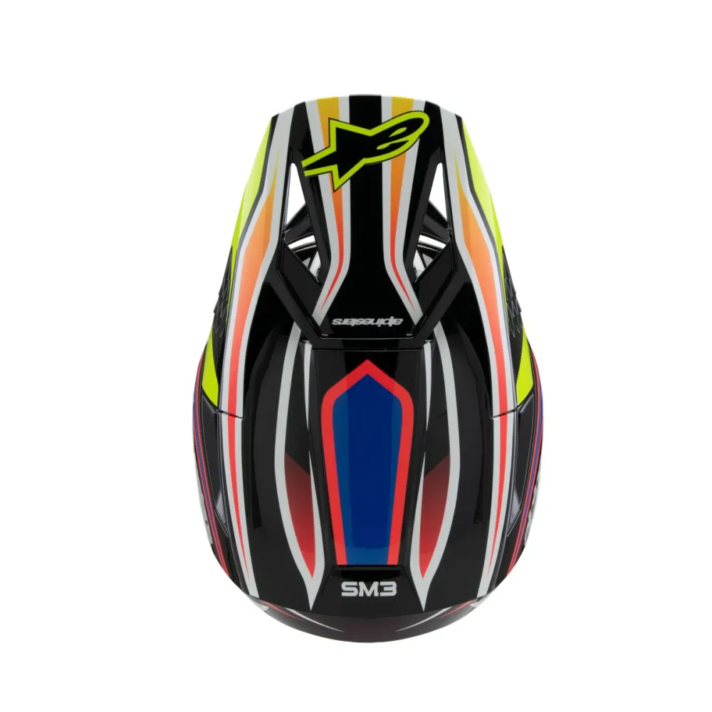 ALPINESTARS(MX) - HELMET YTH SM3 WURX BLK/YL/B Y - 01111667