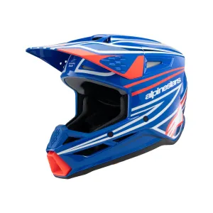 ALPINESTARS(MX) - HELMET YTH SM3 WURX BLUE/RED/W - 01111669