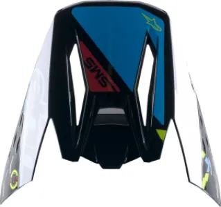 ALPINESTARS(MX) - VISOR SM5 ACTION BK/BL/YL - 01321634