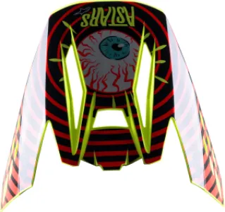 ALPINESTARS(MX) - VISOR SM5 SOLAR BK/RD/YL - 01321632
