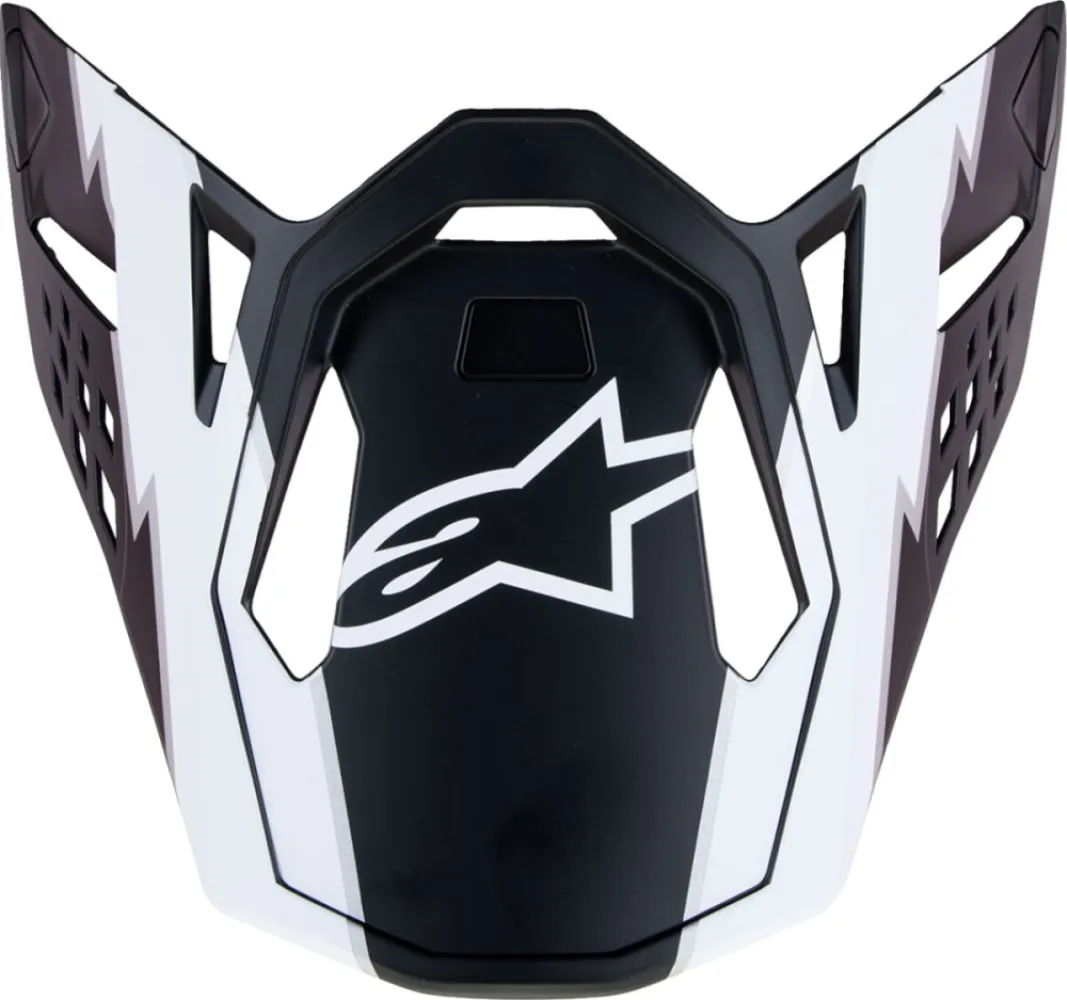 ALPINESTARS(MX) - VISOR SM10 AMPR BLACK/WHT - 01321718