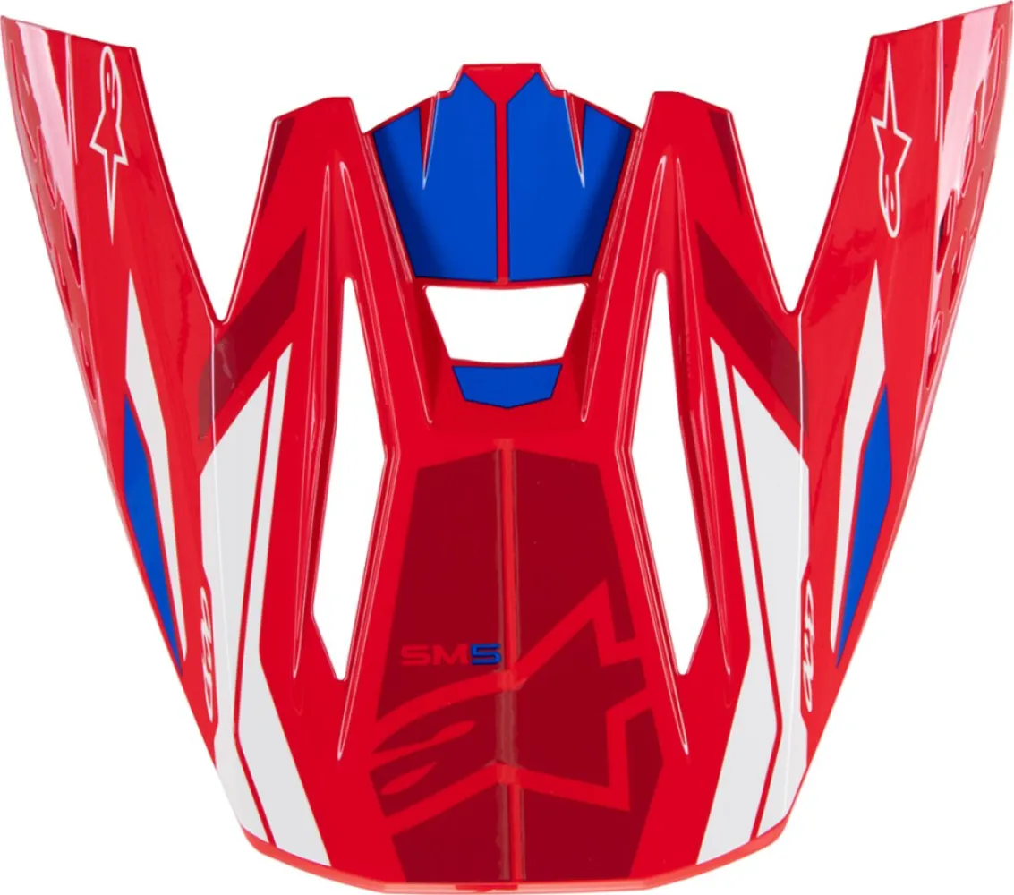 ALPINESTARS(MX) - VISOR SM5 ACT2 RD/BL - 01321728