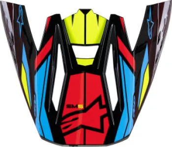 ALPINESTARS(MX) - VISOR SM5 ACT2 BK/Y/R - 01321727