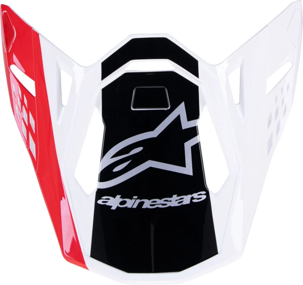 ALPINESTARS(MX) - VISOR SM10 UNIT RD/WT - 01321722