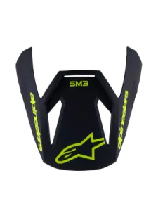 ALPINESTARS(MX) - VISOR SM3 RADIUM BLACK/YELLOW - 01321809
