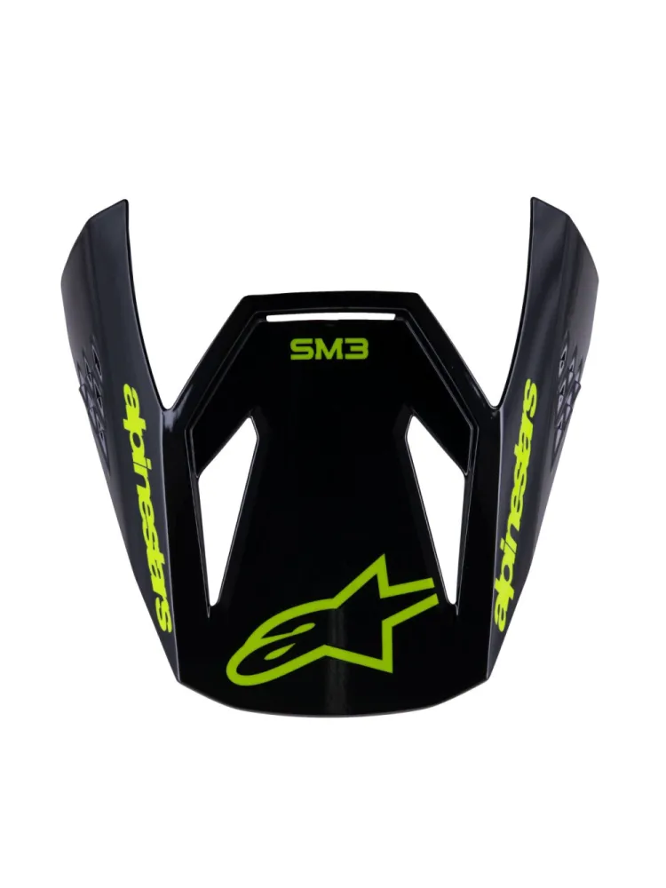 ALPINESTARS(MX) - VISOR SM3 RADIUM BLACK/YELLOW - 01321810
