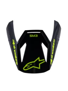 ALPINESTARS(MX) - VISOR SM3 RADIUM BLACK/YELLOW - 01321810