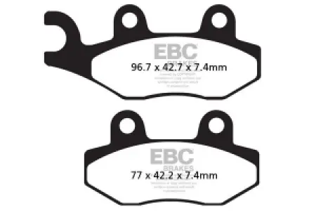 EBC - BRAKE PAD CARBON TT DIRT - FA135X