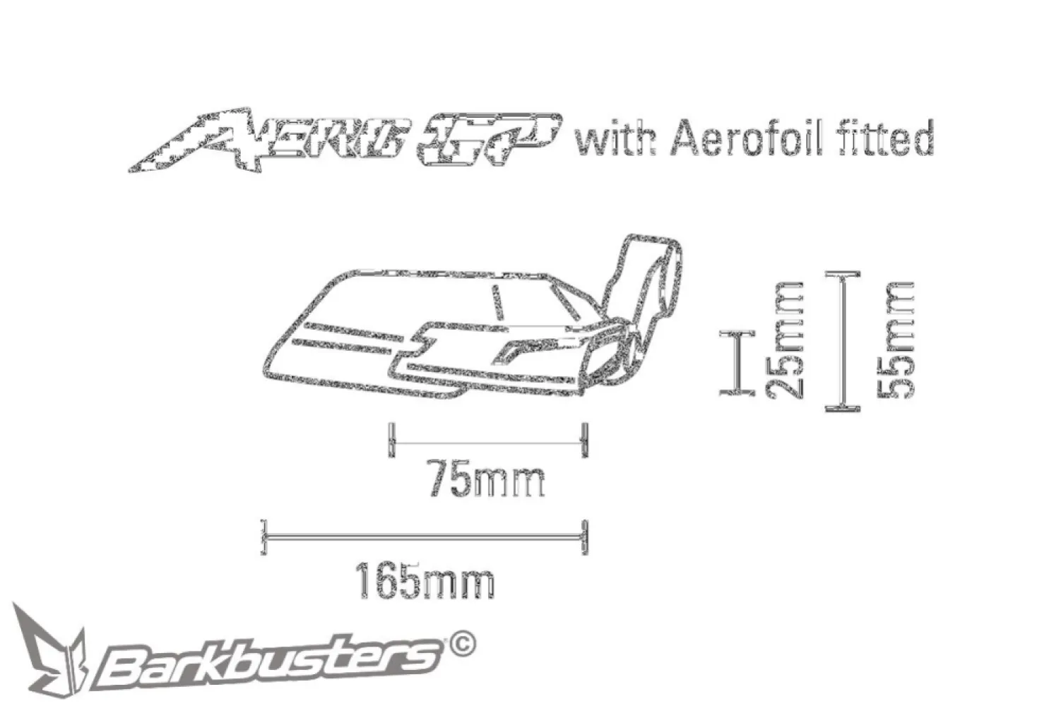 BARKBUSTERS - LEVER GUARD AERO-GP BK. - 06352244