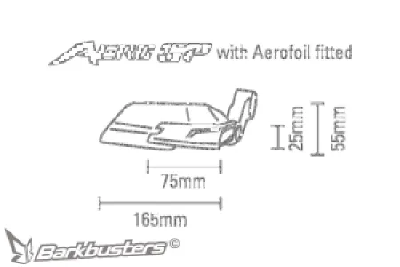 BARKBUSTERS - LEVER GUARD AERO-GP BK. - 06352244