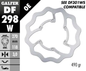 GALFER - BRAKE DISC FIXED WAVE - 17111728