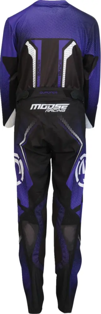 MOOSE OFFROAD SOFT-GOODS - PANT YTH QUALIFIER BLACK/PURPL - 29032661