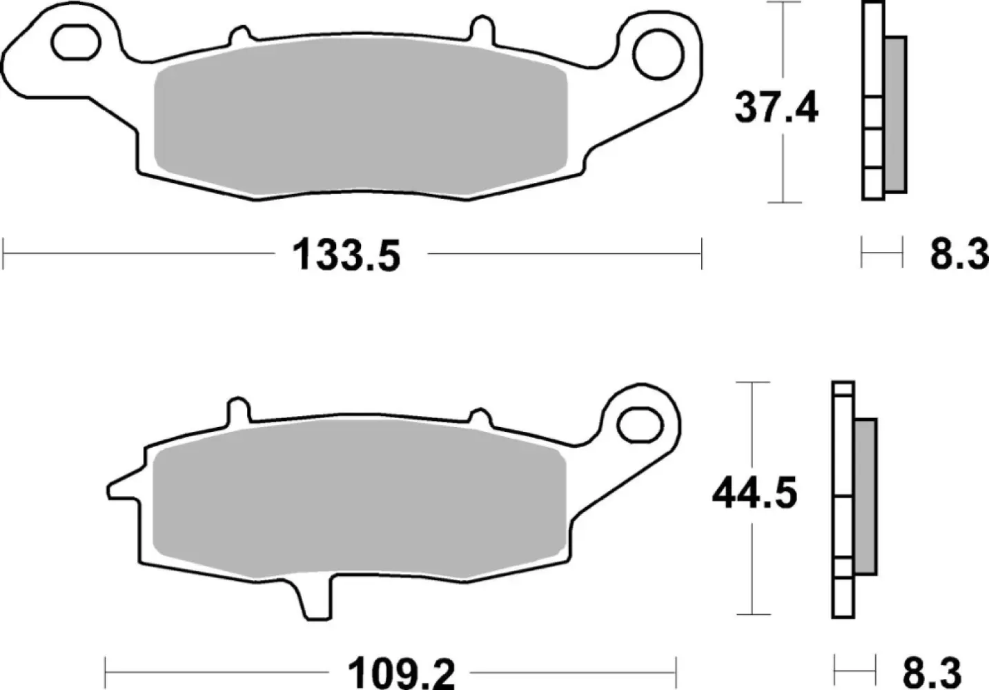 SBS - BRAKE PAD CAR/CER - 17201004