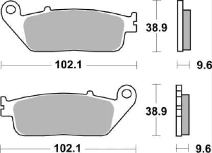 SBS - BRAKE PAD CAR/CER - 17201037