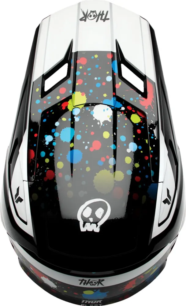 THOR - HELMET FLEET YOUTH SPLAT BLK M - 01111693