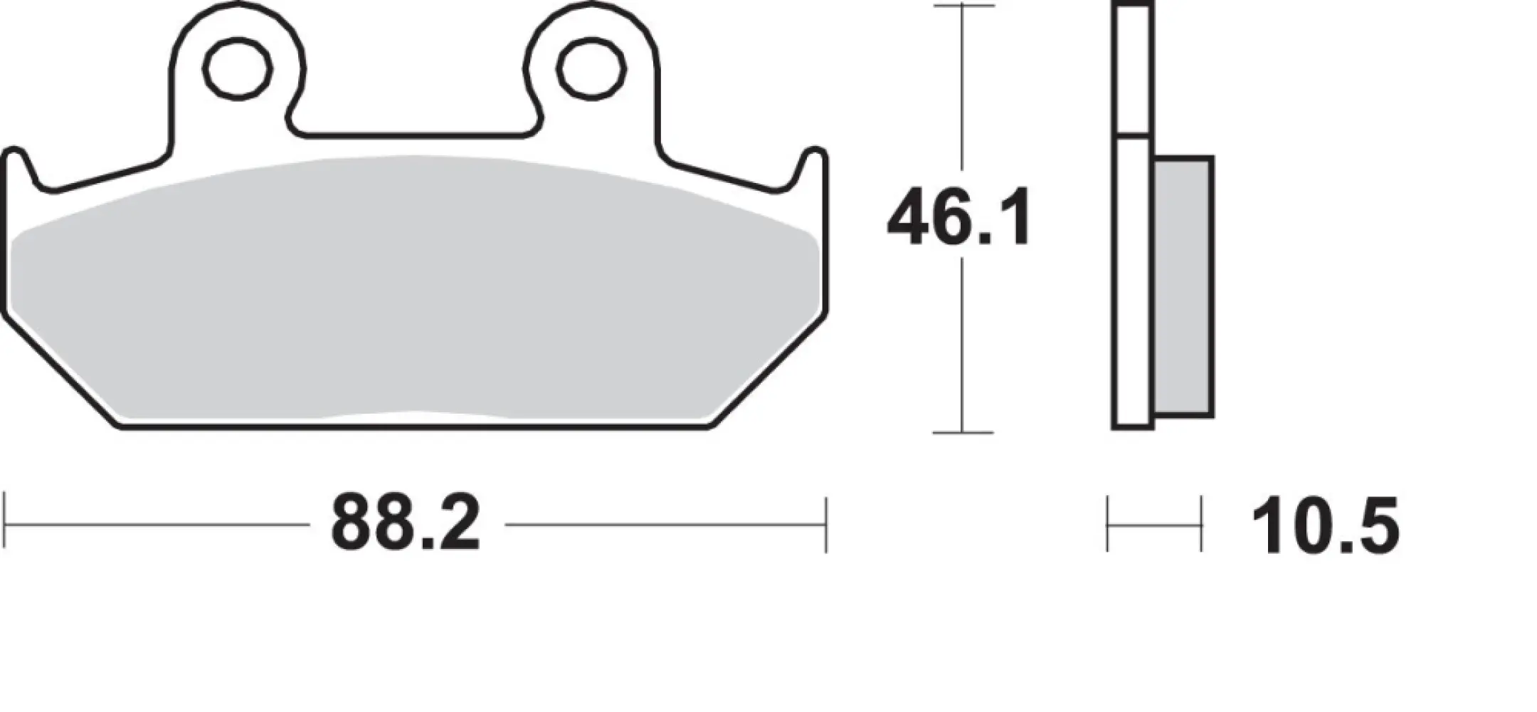 SBS - BRAKE PAD CAR/CER - 17211531