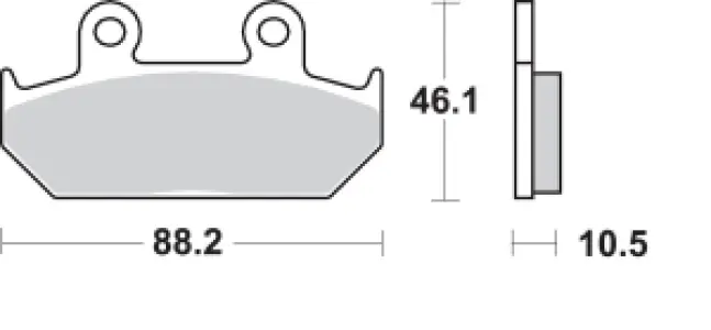 SBS - BRAKE PAD CAR/CER - 17211531