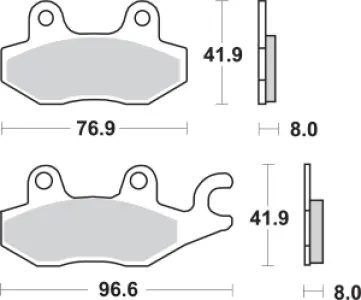 SBS - BRAKE PAD SINT/CAR OFF - 17211578