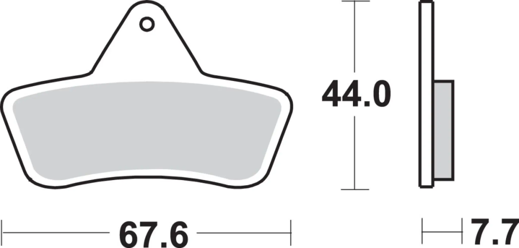 SBS - BRAKE PAD SINT ATV - 17211593