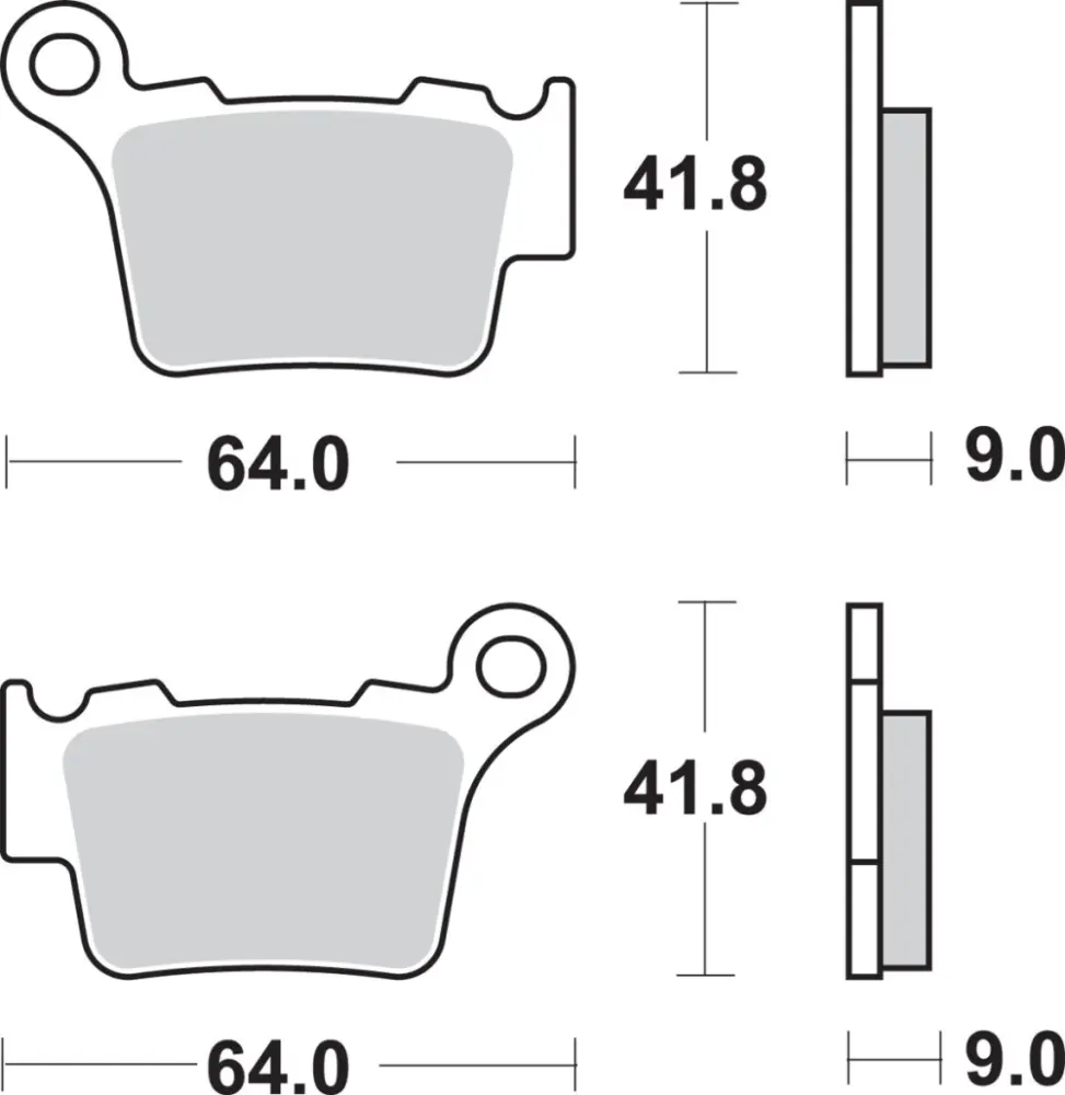 SBS - BRAKE PAD SINT/CAR OFF - 17211601
