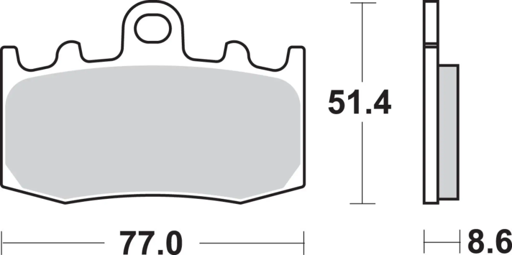 SBS - BRAKE PAD SINT FR - 17211629