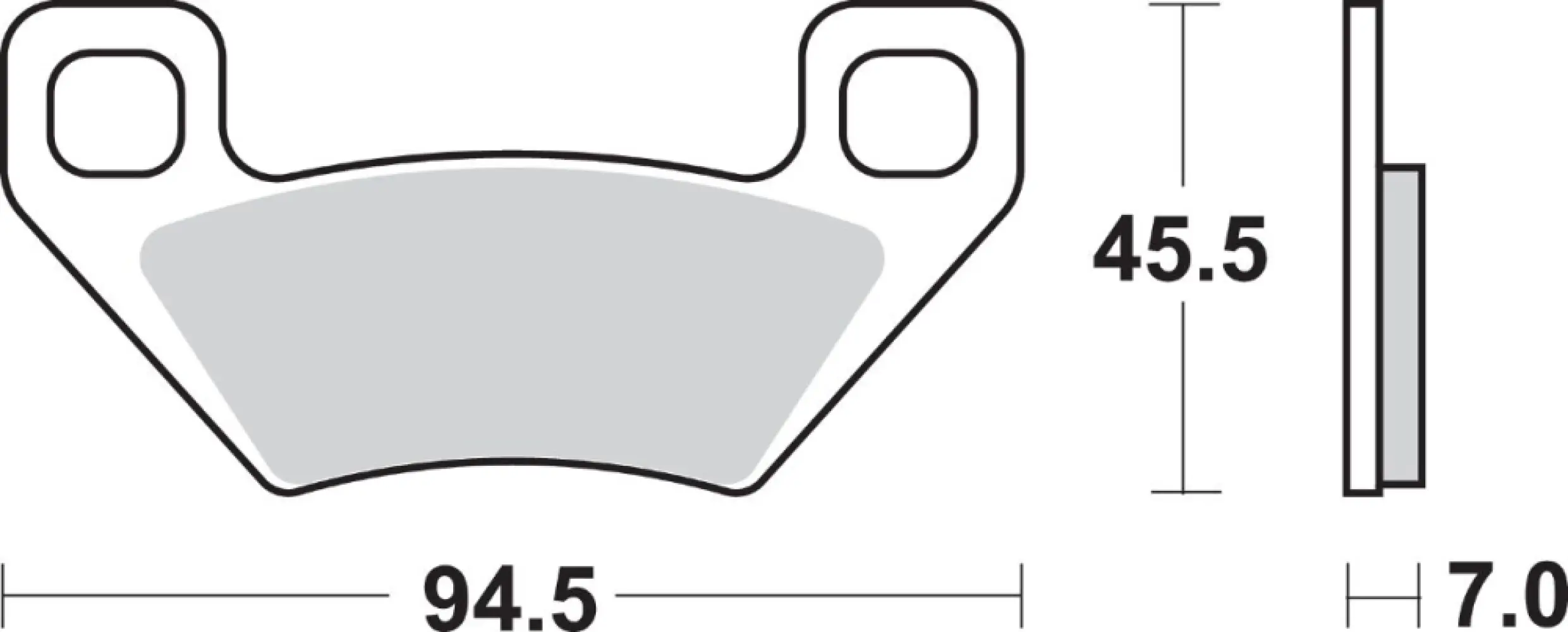 SBS - BRAKE PAD SINT ATV - 17211643