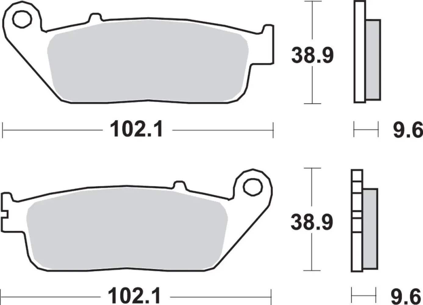 SBS - BRAKE PAD SINT FR - 17211654