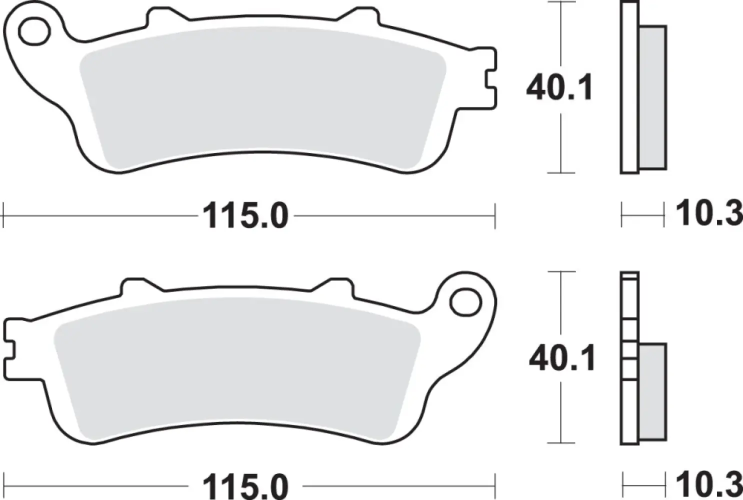 SBS - BRAKE PAD SINT REAR - 17211738