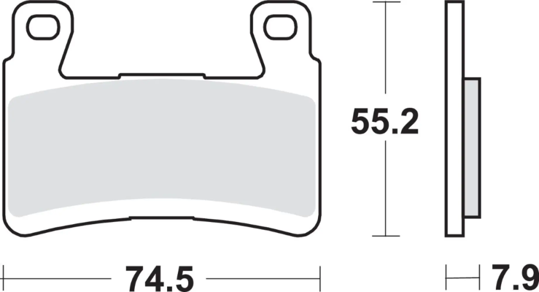 SBS - BRAKE PAD SINT FR - 17211741