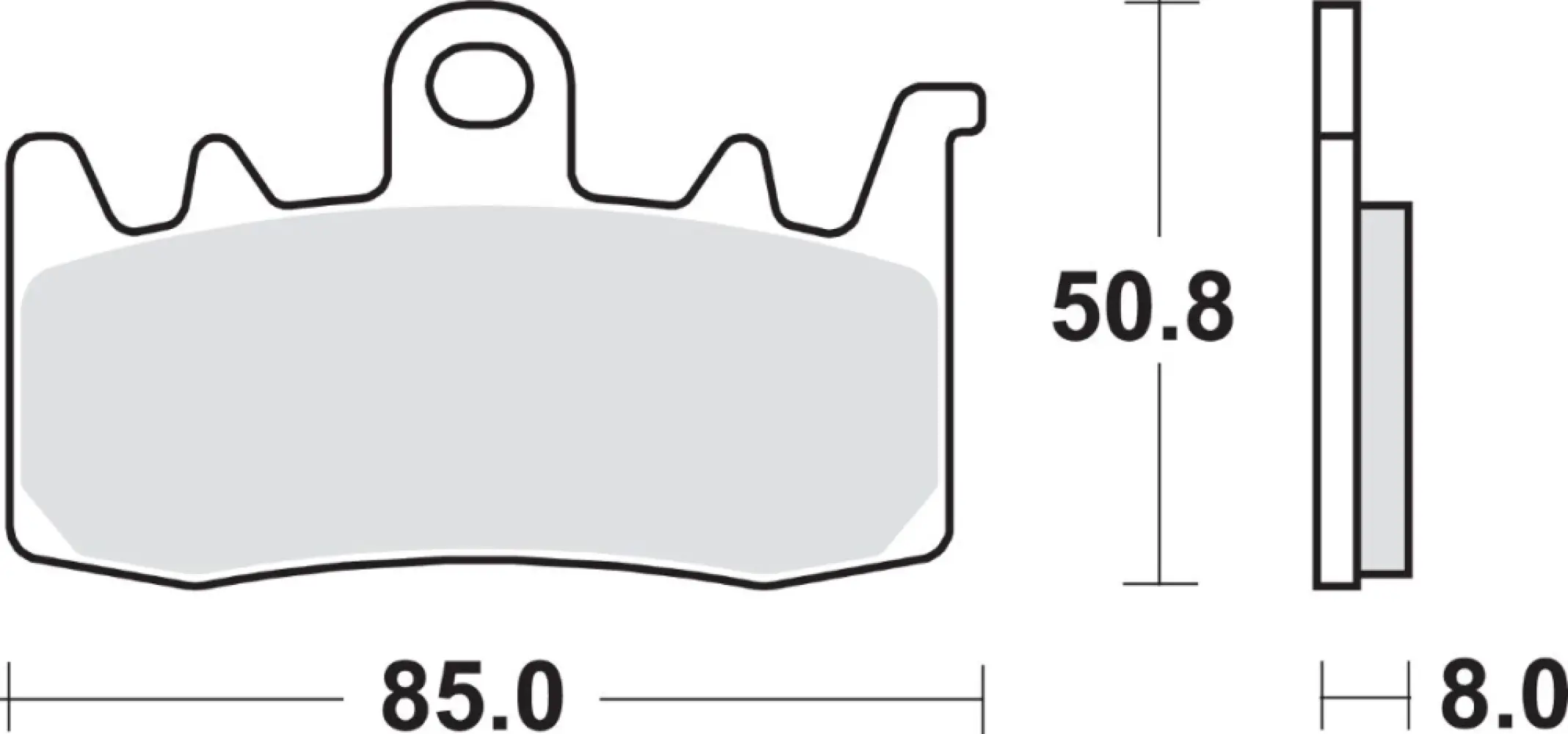 SBS - BRAKE PAD SINT FR - 17211745
