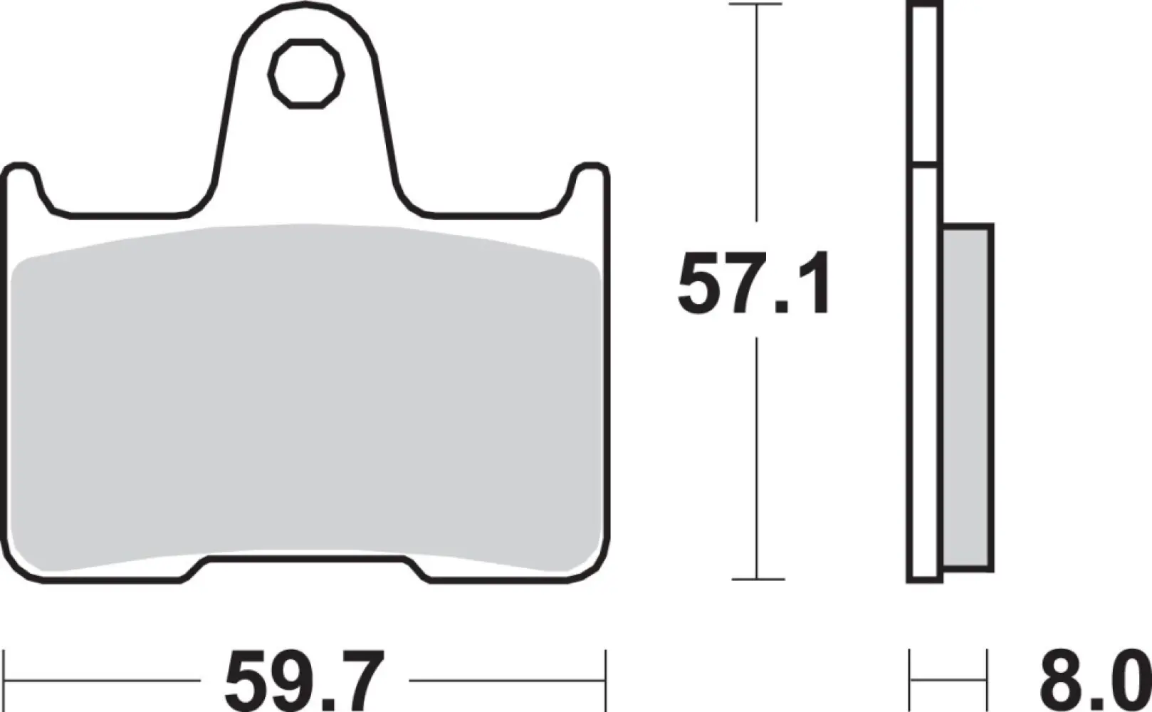 SBS - BRAKE PAD SINT REAR - 17211820