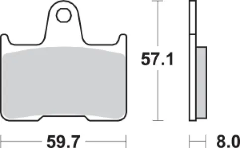 SBS - BRAKE PAD SINT REAR - 17211820