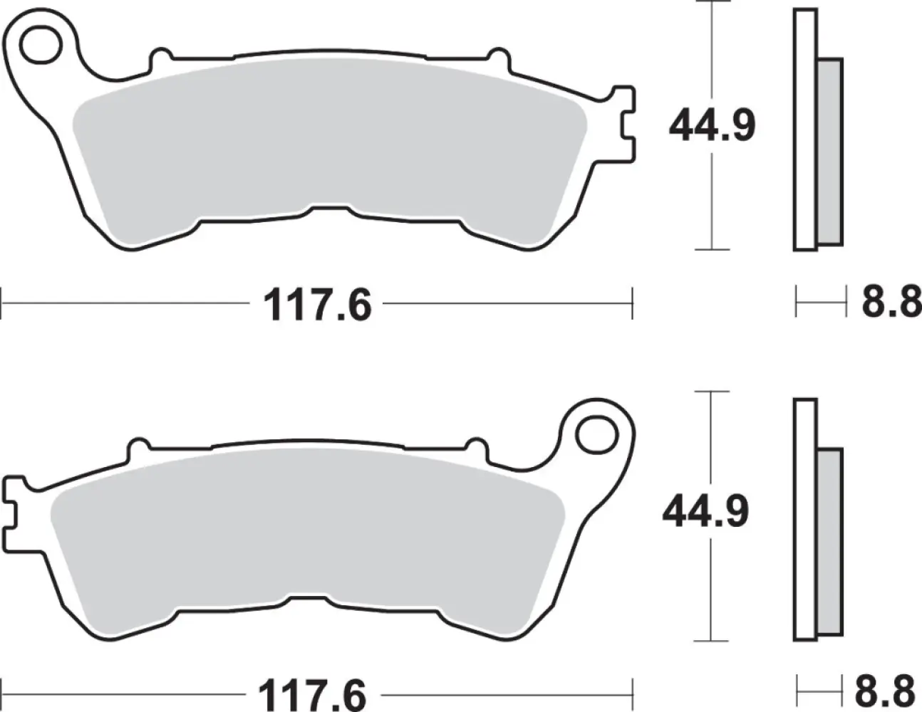SBS - BRAKE PAD SINT FR - 17211822