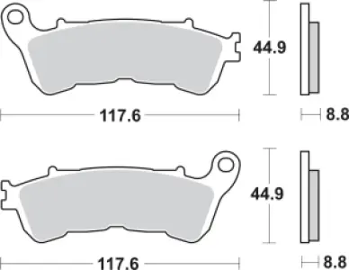 SBS - BRAKE PAD SINT FR - 17211822